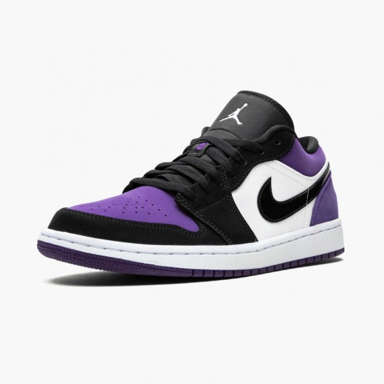 Jordan 1 Low Court Purple Dame/Herre 553558-125 Jordan sko