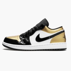 Jordan 1 Low Gold Toe Dame/Herre CQ9447-700 Jordan sko