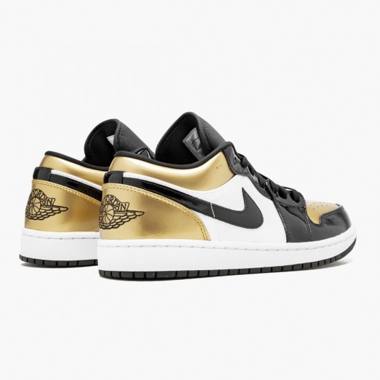 Jordan 1 Low Gold Toe Dame/Herre CQ9447-700 Jordan sko