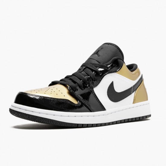 Jordan 1 Low Gold Toe Dame/Herre CQ9447-700 Jordan sko