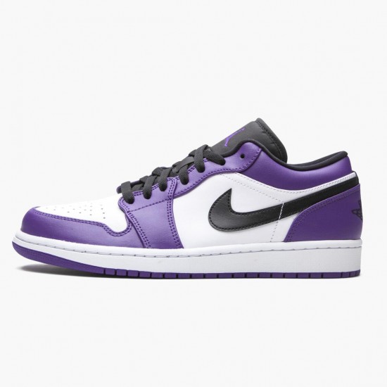 Jordan 1 Retro Low Court Purple Dame/Herre 553558-500 Jordan sko