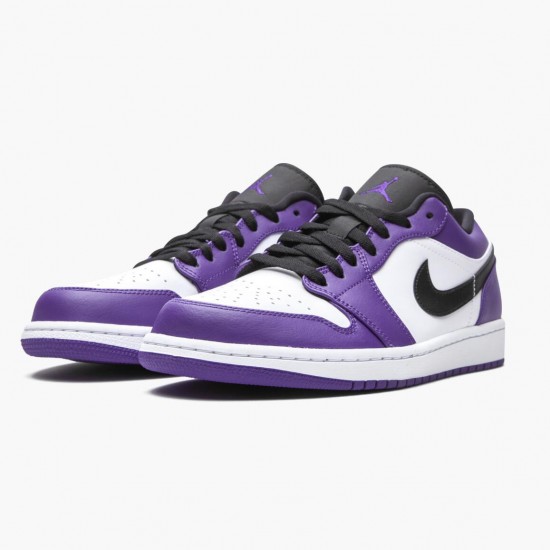 Jordan 1 Retro Low Court Purple Dame/Herre 553558-500 Jordan sko