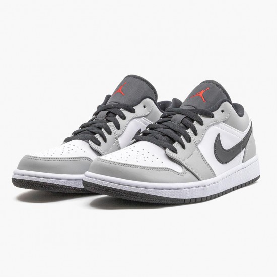 Jordan 1 Retro Low Light Smoke Grey Dame/Herre 553558-030 Jordan sko