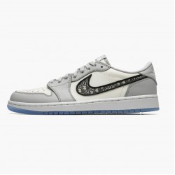 Jordan 1 Retro Low Wolf Grey Sail Photoson Dust Dame/Herre CN8608-002 Jordan sko