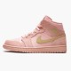 Jordan 1 Mid Coral Gold Dame/Herre 852542-600 Jordan sko