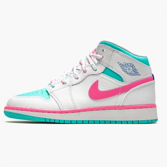 Jordan 1 Mid Digital Pink Dames 555112-102 Jordan sko