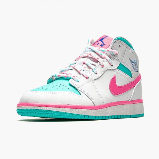 Jordan 1 Mid Digital Pink Dames 555112-102 Jordan sko