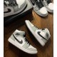 Jordan 1 Mid Light Smoke Grey Dame/Herre 554724-092 Jordan sko