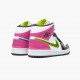 Jordan 1 Mid White Black Cyber Pink Herre CZ9834-100 Jordan sko