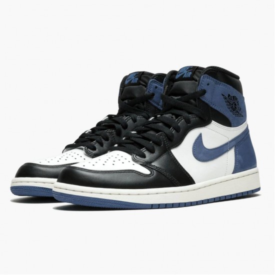 Jordan 1 Retro High Blue Moon Dame/Herre 555088-115 Jordan sko