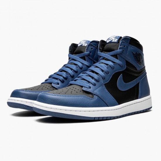 Jordan 1 Retro High OG Dark Marina Blue Dame/Herre 555088-404 Jordan sko