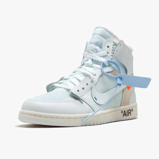 Jordan 1 Retro High Off-White White Herre AQ0818-100 Jordan sko