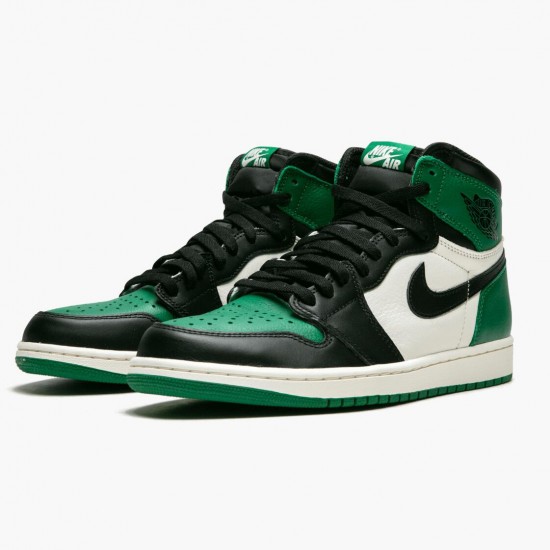 Jordan 1 Retro High Pine Green Dame/Herre 555088-302 Jordan sko