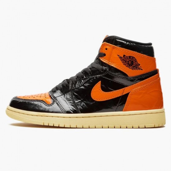 Jordan 1 Retro Shattered Backboard BlackPale Vanilla Starfish Herre 555088-028 Jordan sko