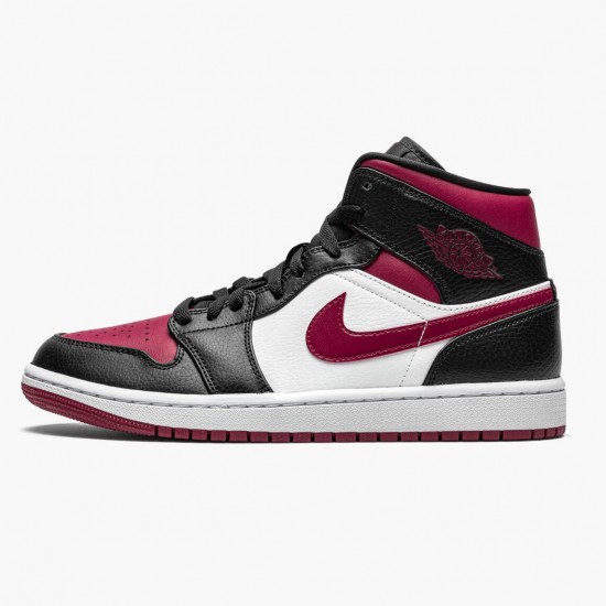 Jordan 1 Mid Bred Toe Herre 554724-066 Jordan sko