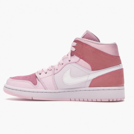 Jordan 1 Mid Digital Pink Dames CW5379-600 Jordan sko