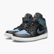 Jordan 1 Mid Iridescent Black Dame/Herre BQ6472-009 Jordan sko