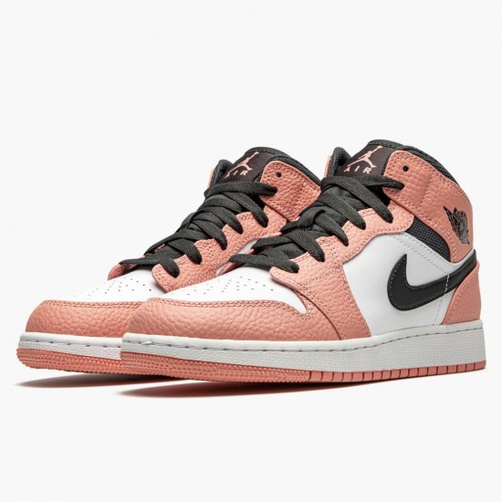 Jordan 1 Mid Pink Quartz Herre 555112-603 Jordan sko