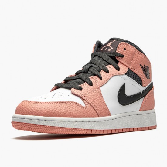 Jordan 1 Mid Pink Quartz Herre 555112-603 Jordan sko