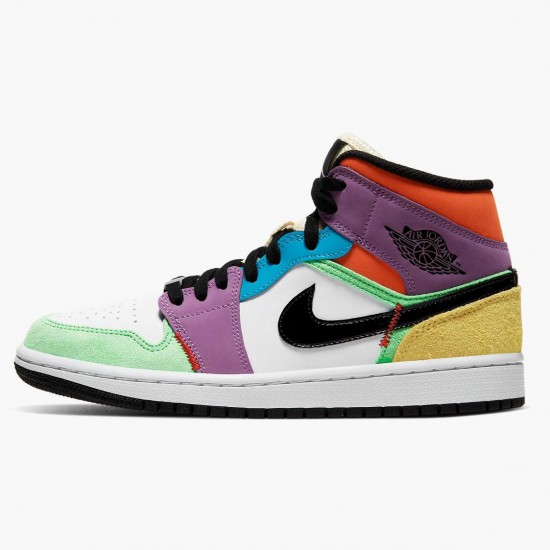 Jordan 1 Mid SE Multicolor Herre CW1140-100 Jordan sko