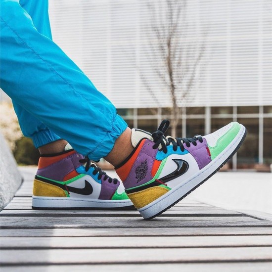 Jordan 1 Mid SE Multicolor Herre CW1140-100 Jordan sko