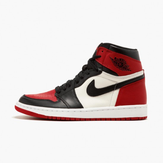 Jordan 1 Retro High Bred Toe Dame/Herre 555088-610 Jordan sko