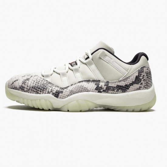 Jordan 11 Retro Low Snake Light Bone Dame/Herre CD6846-002 Jordan sko