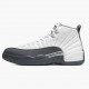 Jordan 12 Retro White Dark Grey Herre 130690-160 Jordan sko