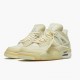 Jordan 4 Retro Off-White Sail Dame/Herre CV9388-100 Jordan sko