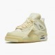 Jordan 4 Retro Off-White Sail Dame/Herre CV9388-100 Jordan sko