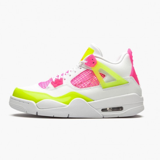 Jordan 4 Retro White Lemon Pink Dame/Herre CV7808-100 Jordan sko