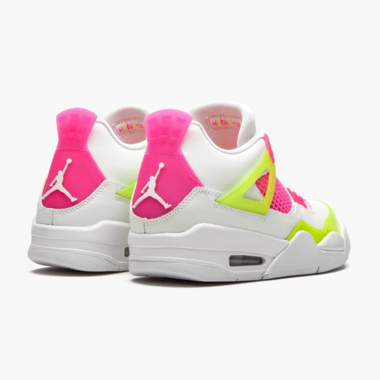 Jordan 4 Retro White Lemon Pink Dame/Herre CV7808-100 Jordan sko