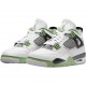 Jordan 4 Retro White Oil Green Dark Ash Herre AQ9129-103 Jordan sko