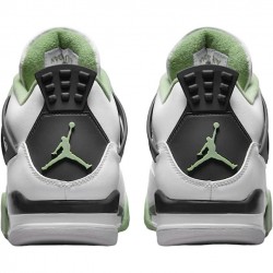 Jordan 4 Retro White Oil Green Dark Ash Herre AQ9129-103 Jordan sko