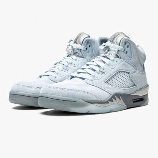 Jordan 5 Retro Bluebird With Silver White Dame/Herre DD9336-400 Jordan sko