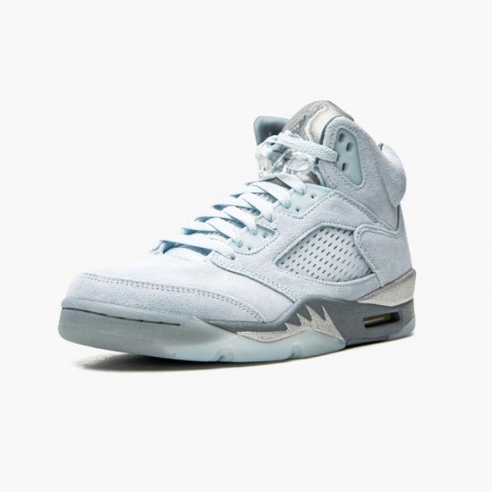 Jordan 5 Retro Bluebird With Silver White Dame/Herre DD9336-400 Jordan sko