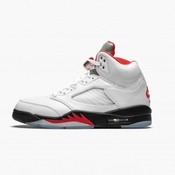 Jordan 5 Retro Fire Red Silver Tongue Herre DA1911-102 Jordan sko