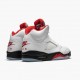 Jordan 5 Retro Fire Red Silver Tongue Herre DA1911-102 Jordan sko