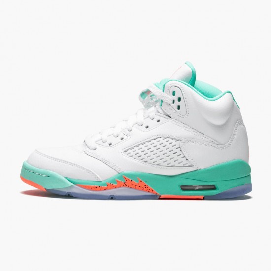 Jordan 5 Retro Light Aqua Dame/Herre 440892-100 Jordan sko