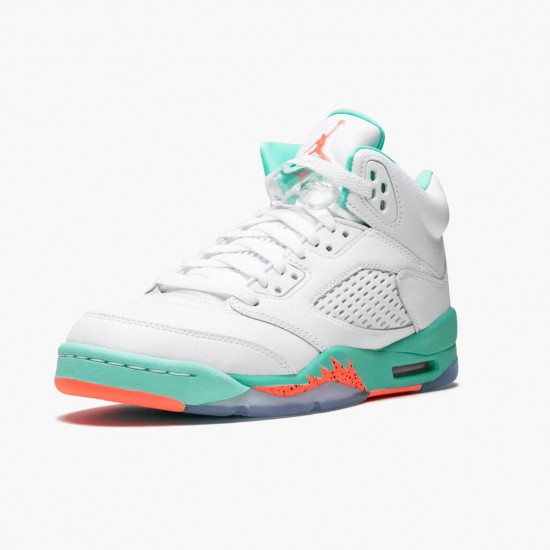 Jordan 5 Retro Light Aqua Dame/Herre 440892-100 Jordan sko