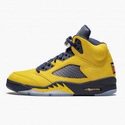 Jordan 5 Retro Michigan 2019 AmarilloCollege Navy Dame/Herre CQ9541-704 Jordan sko