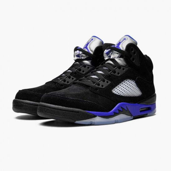 Jordan 5 Retro Racer Blue With Black Blue Dame/Herre CT4838-004 Jordan sko