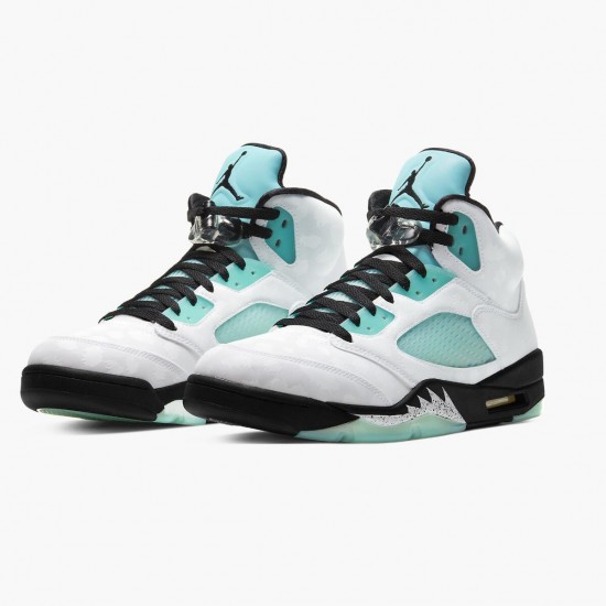 Jordan Retro 5 Island Green Dame/Herre CN2932-100 Jordan sko