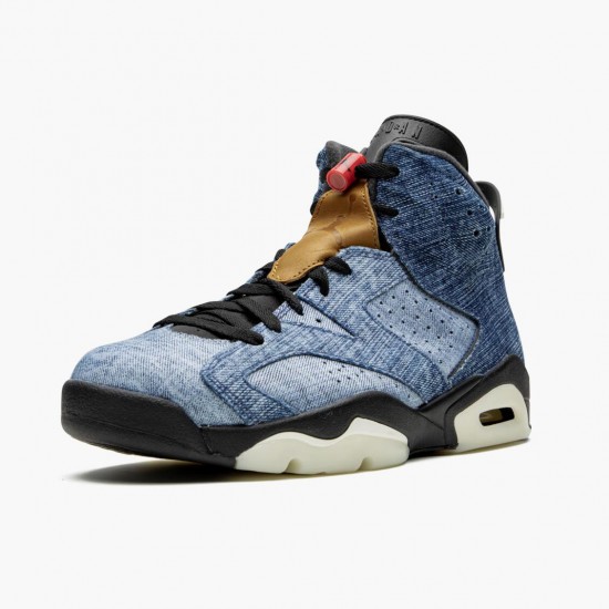 Jordan 6 Retro Washed Denim Dame/Herre 384664-060 Jordan sko