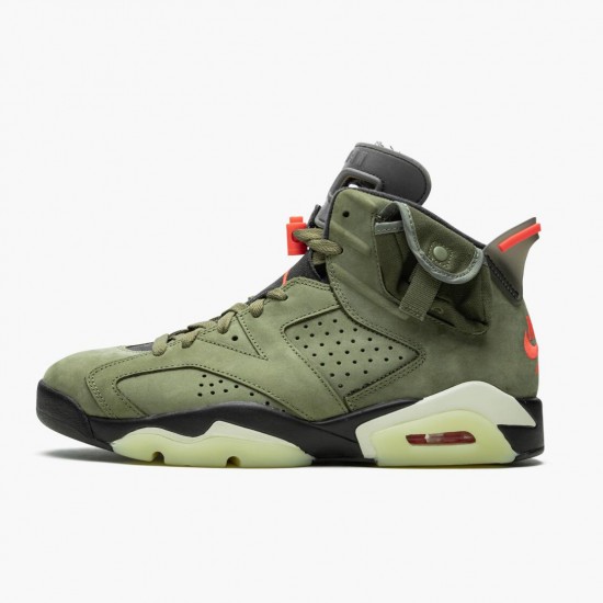 Travis Scott x Jordan 6 Retro Olive Dame/Herre CN1084-200 Jordan sko