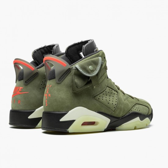 Travis Scott x Jordan 6 Retro Olive Dame/Herre CN1084-200 Jordan sko