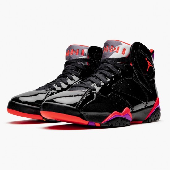 Jordan 7 Retro Black Patent Dame/Herre 313358-006 Jordan sko