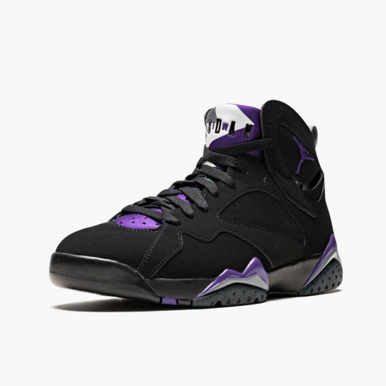 Jordan 7 Retro Ray Allen Black Fierce Purpler Dark Stee Herre 304775-053 Jordan sko