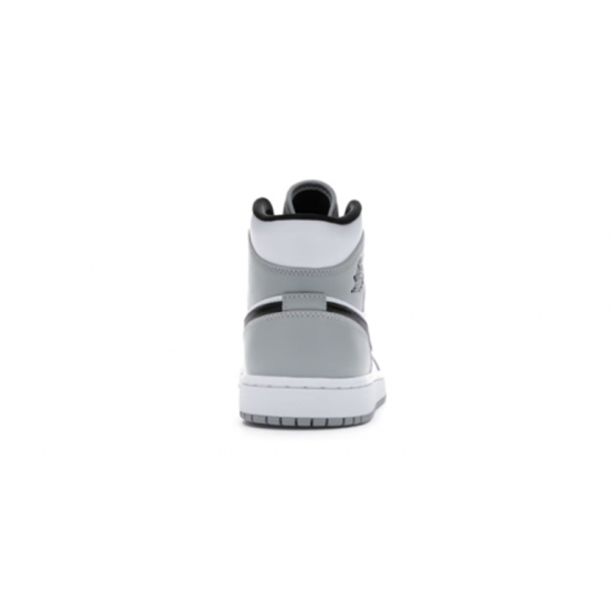 Jordans 1 Mid Light Smoke Gray 554724 092 Gray Jordan Sko