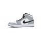 Jordans 1 Mid Light Smoke Gray 554724 092 Gray Jordan Sko